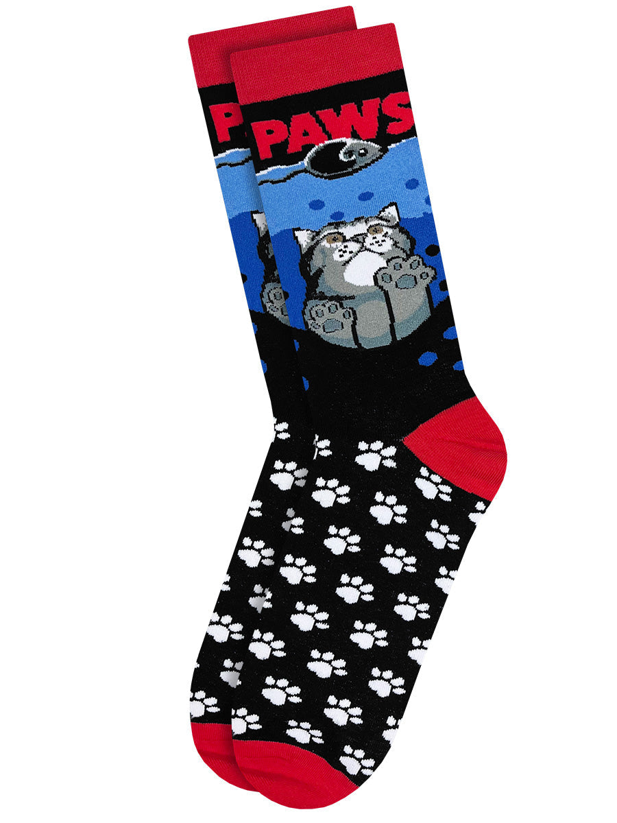 Twisted Soles x Horror Cats Paws Novelty Adult Socks (1 Pair) Size UK 8-12