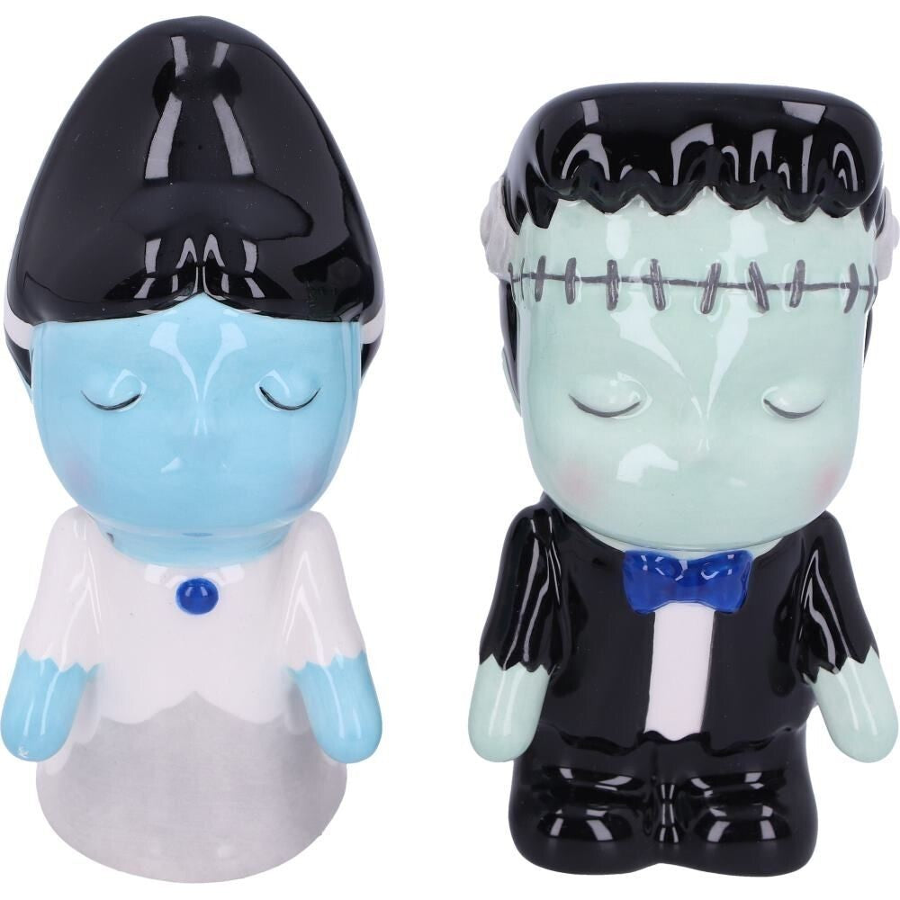 Frankenstein and His Bride Salt and Pepper Shakers