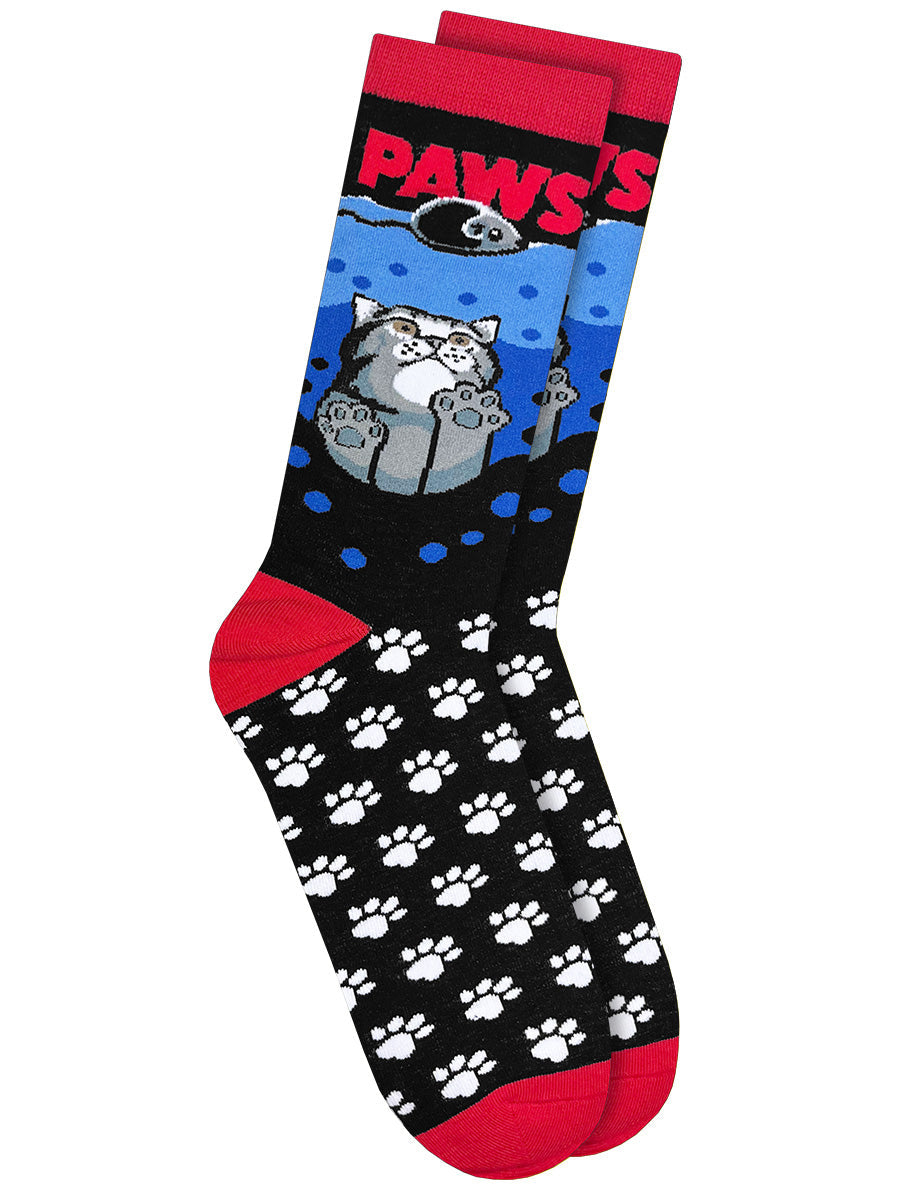 Twisted Soles x Horror Cats Paws Novelty Adult Socks (1 Pair) Size UK 8-12